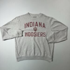 Indiana Hoosiers Pullover Sweatshirt Mens Size Medium Embroidered Red Colosseum